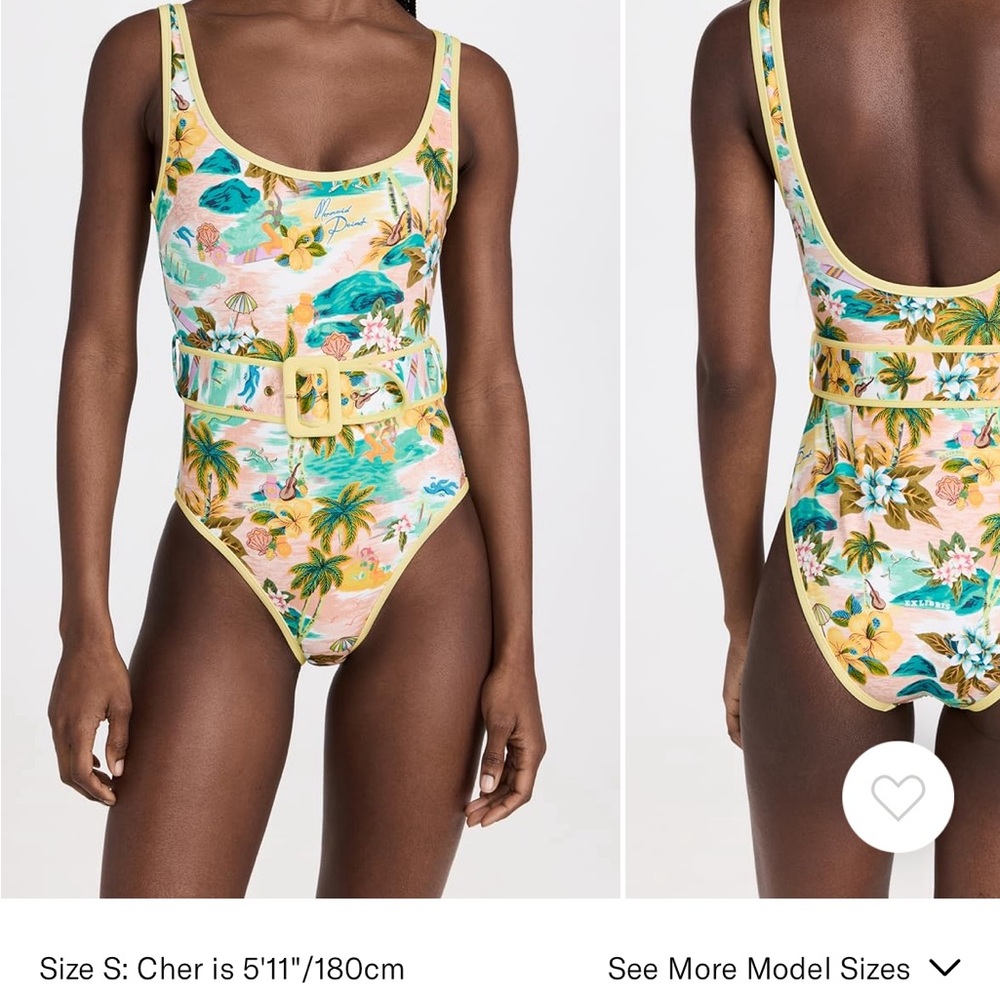 MERMAID POINT Belted Alémais one piece swimsuit size S from Shopbop ☀️💐